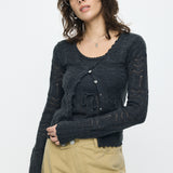 MIXED EYELET ENSEMBLE Heather Gray / Free