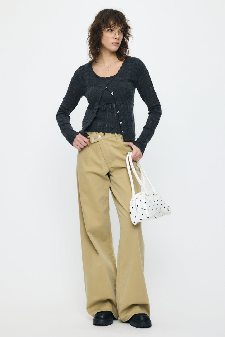 MIXED EYELET ENSEMBLE Heather Gray / Free