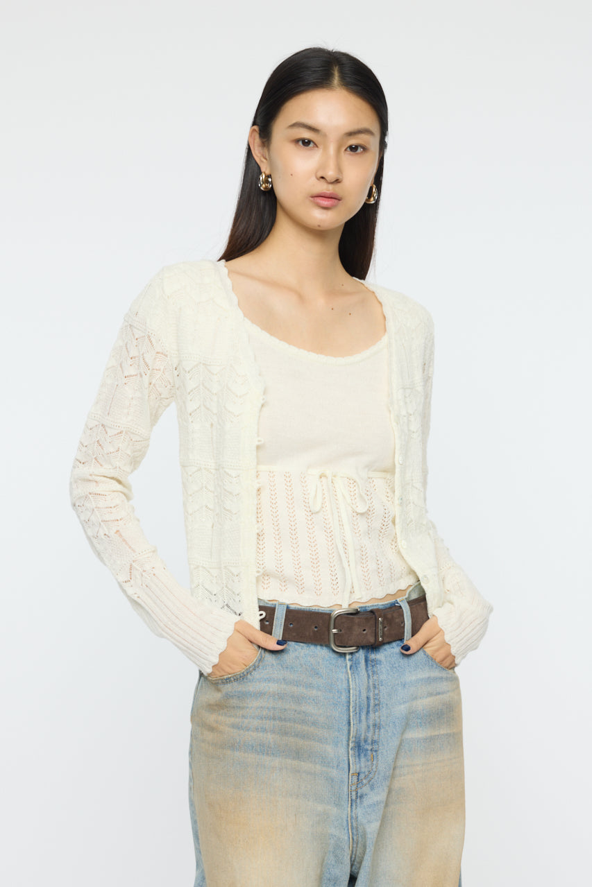 MIXED EYELET ENSEMBLE White / Free