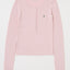HENRY NECK CABLE KNIT TOP Light Pink / Free