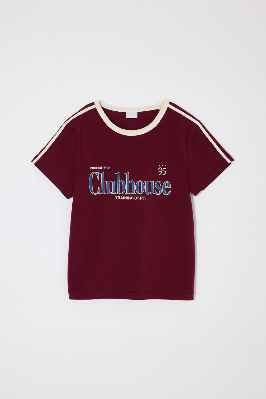 ATHLETIC RINGER TEE Bordeaux / Free
