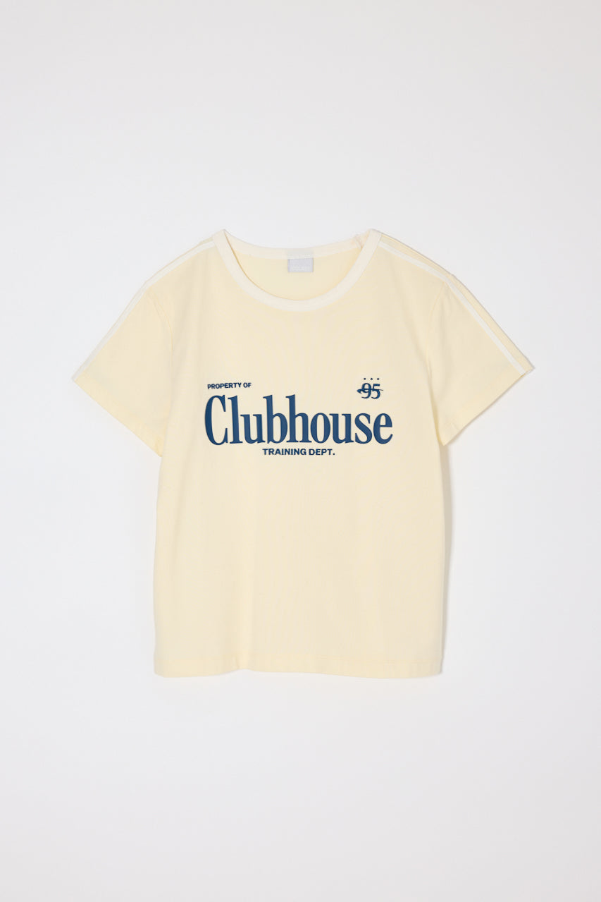 ATHLETIC RINGER TEE Light Yellow / Free