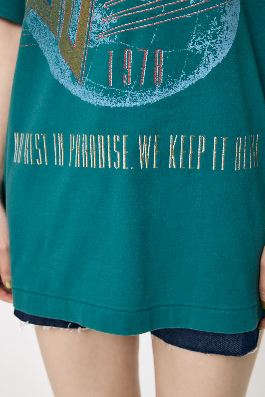 FADED GRAPHIC LOOSE TEE Green / Free