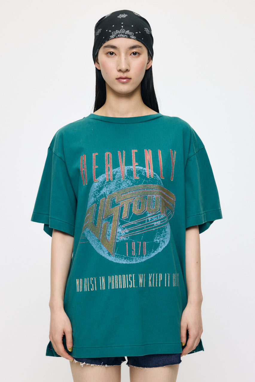 FADED GRAPHIC LOOSE TEE Green / Free