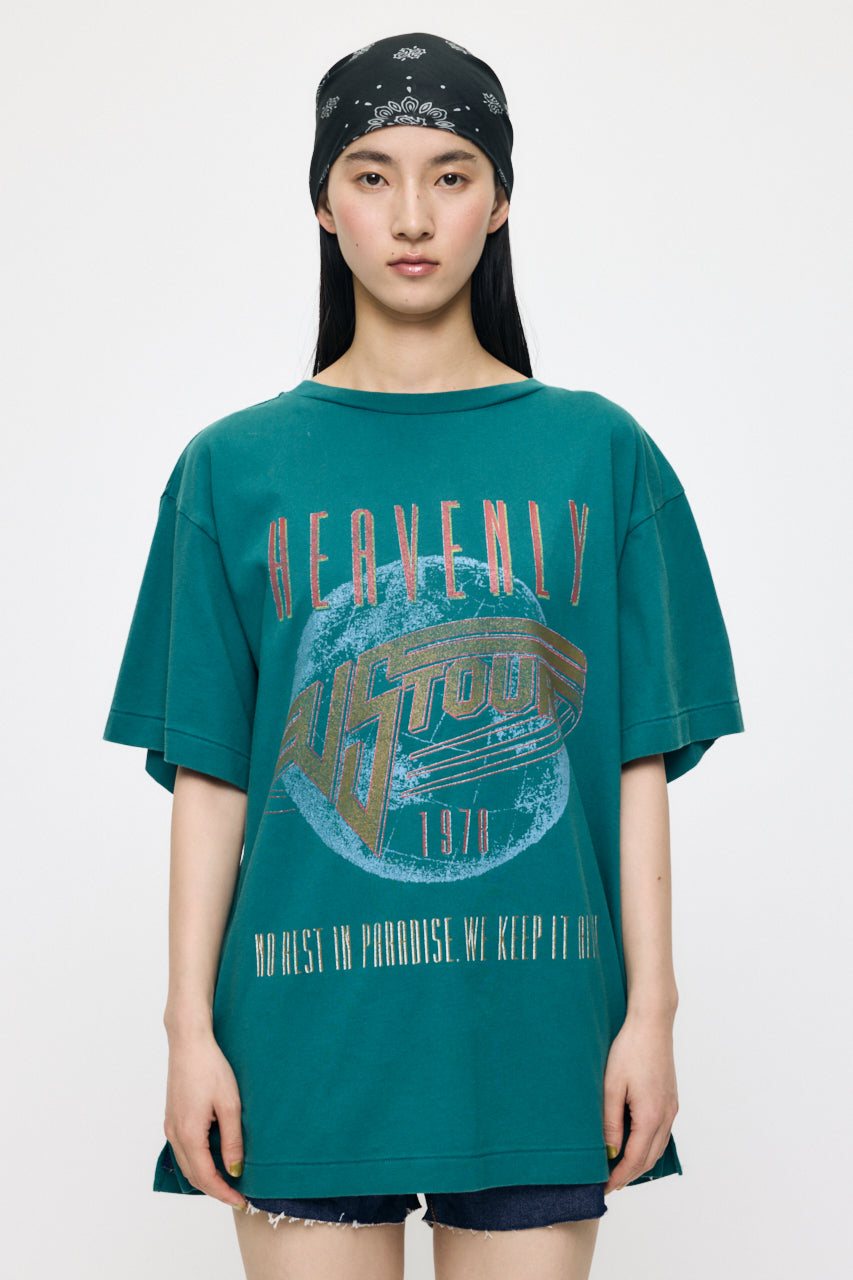 FADED GRAPHIC LOOSE TEE Green / Free