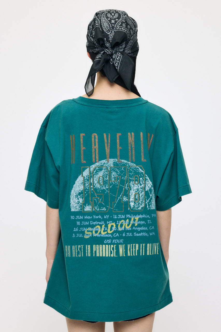 FADED GRAPHIC LOOSE TEE Green / Free