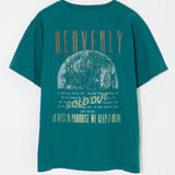 FADED GRAPHIC LOOSE TEE Green / Free