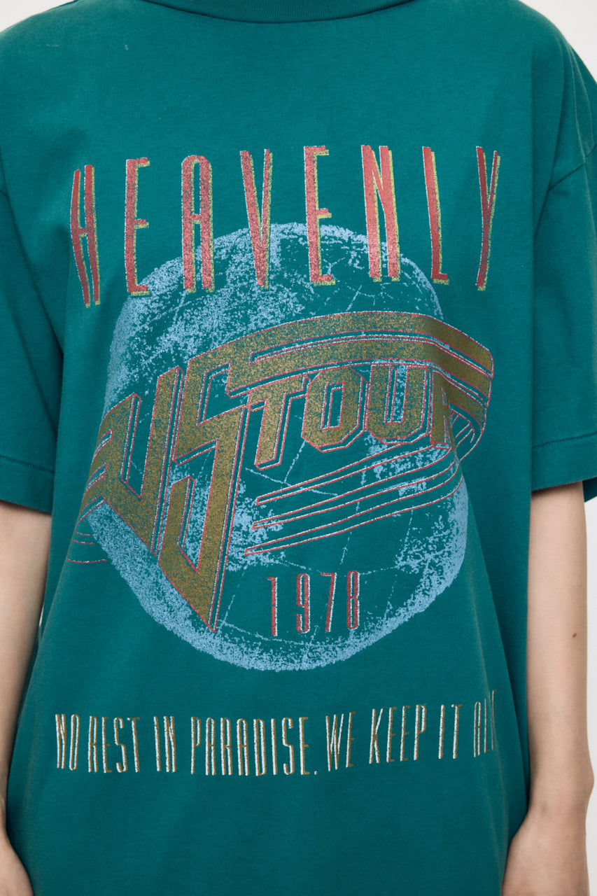 FADED GRAPHIC LOOSE TEE Green / Free