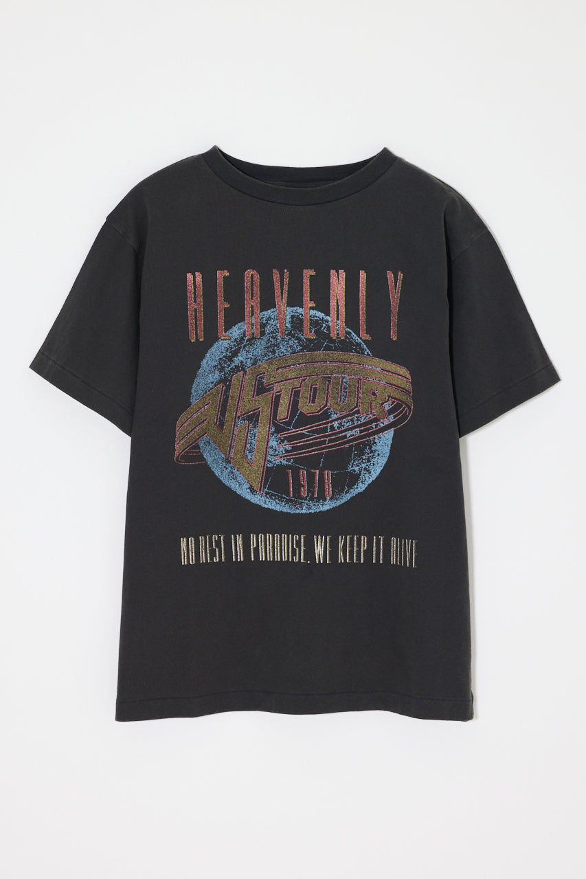 FADED GRAPHIC LOOSE TEE Light Black / Free
