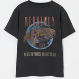 FADED GRAPHIC LOOSE TEE Light Black / Free