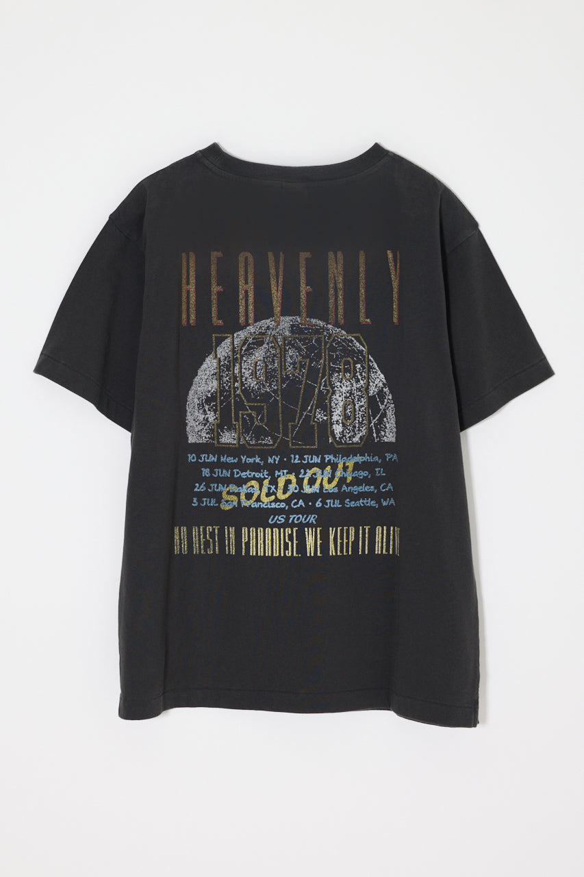 FADED GRAPHIC LOOSE TEE Light Black / Free