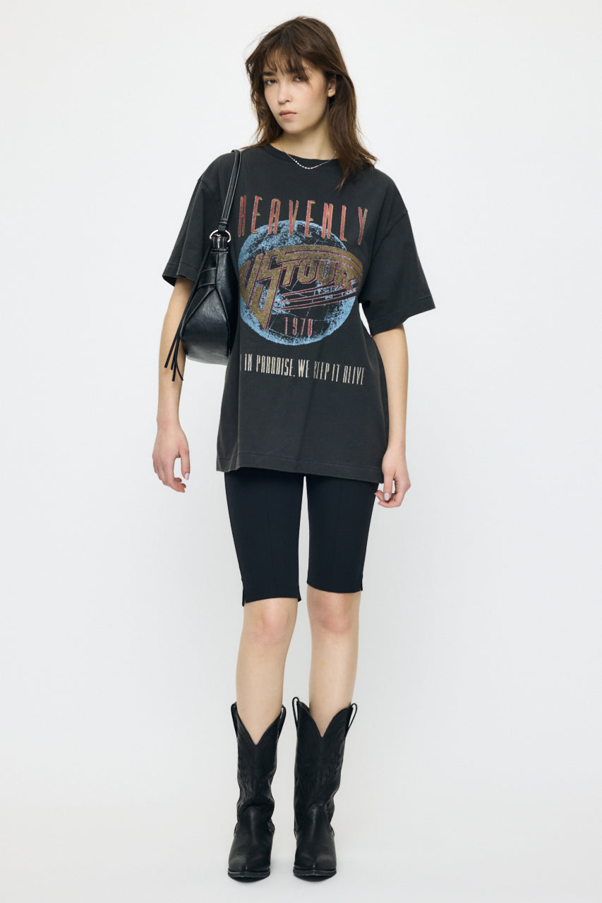 FADED GRAPHIC LOOSE TEE Light Black / Free