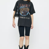 FADED GRAPHIC LOOSE TEE Light Black / Free
