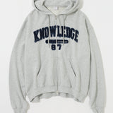 COLLEGIATE ZIP HOODIE Heather Gray / Free