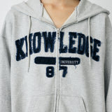 COLLEGIATE ZIP HOODIE Heather Gray / Free