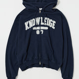 COLLEGIATE ZIP HOODIE Navy / Free