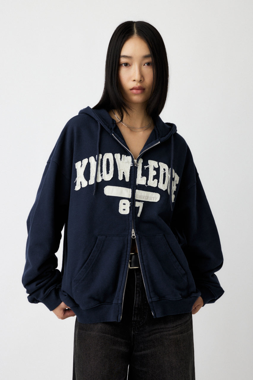 COLLEGIATE ZIP HOODIE Navy / Free