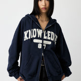 COLLEGIATE ZIP HOODIE Navy / Free
