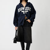COLLEGIATE ZIP HOODIE Navy / Free