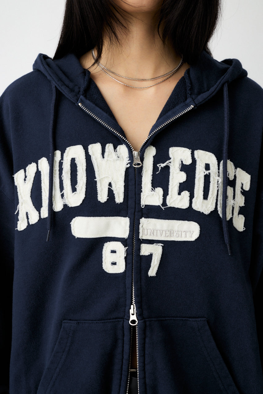 COLLEGIATE ZIP HOODIE Navy / Free