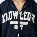 COLLEGIATE ZIP HOODIE Navy / Free