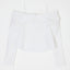 RIBBON OFF SHOULDER BLOUSE White / 1 (S)