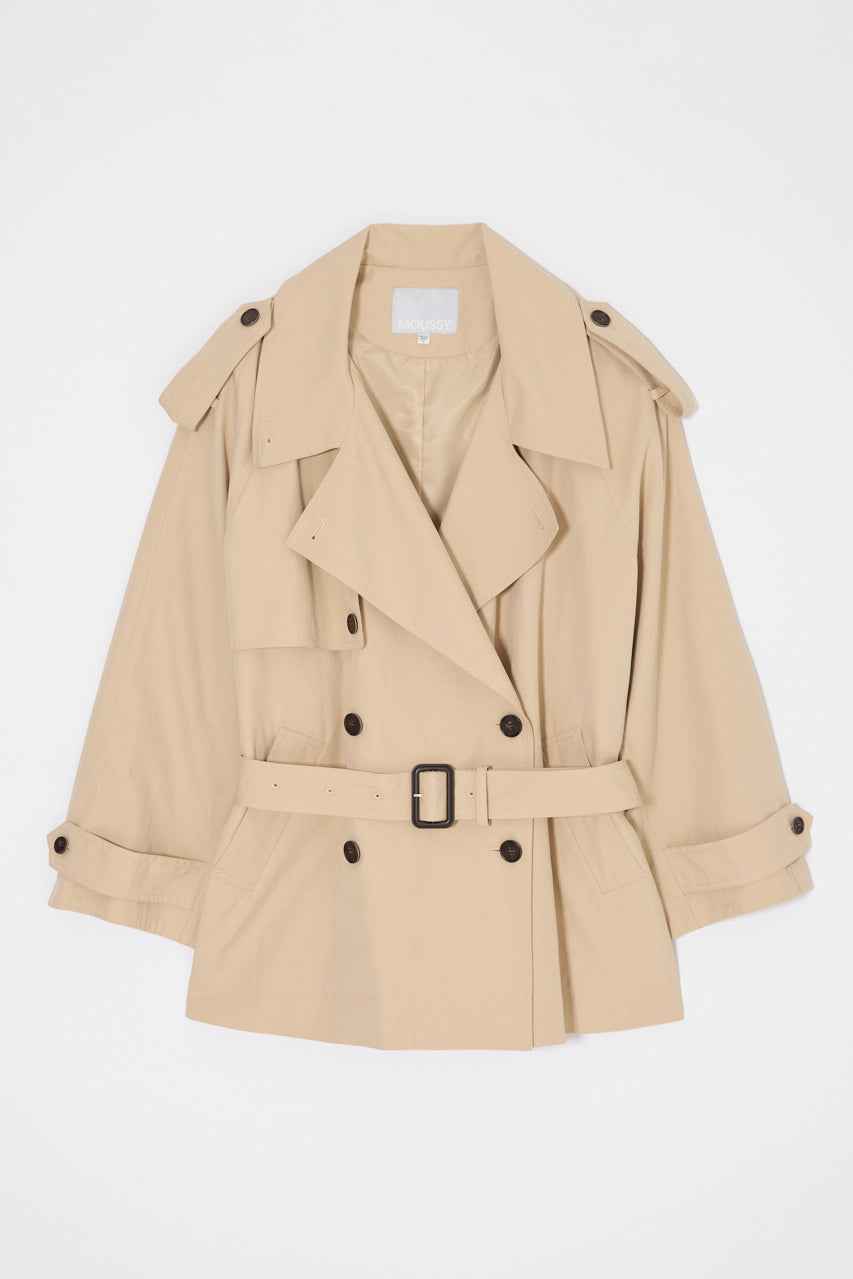SHORT TRENCH COAT Beige / Free