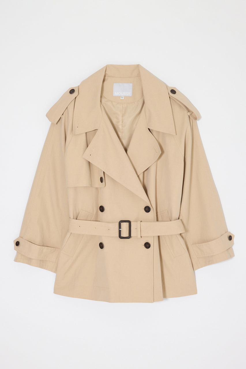 SHORT TRENCH COAT Beige / Free