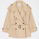 SHORT TRENCH COAT Beige / Free