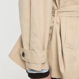 SHORT TRENCH COAT Beige / Free