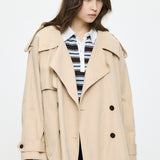 SHORT TRENCH COAT Beige / Free