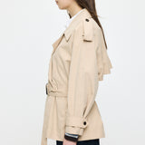SHORT TRENCH COAT Beige / Free