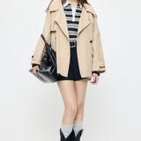 SHORT TRENCH COAT Beige / Free