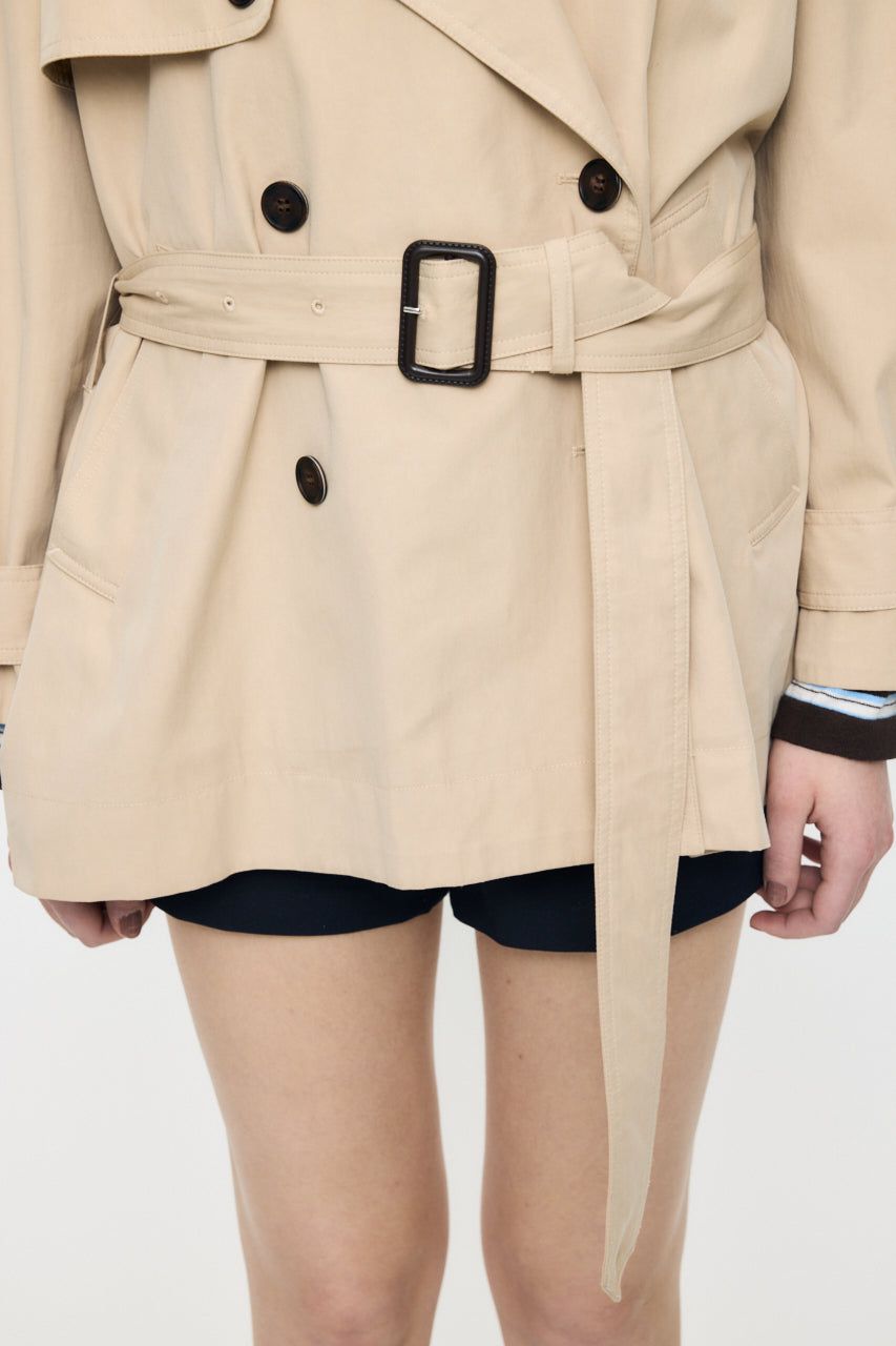 SHORT TRENCH COAT Beige / Free