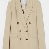 DOUBLE BREASTED JACKET Light Beige / 1 (S)