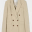 DOUBLE BREASTED JACKET Light Beige / 1 (S)