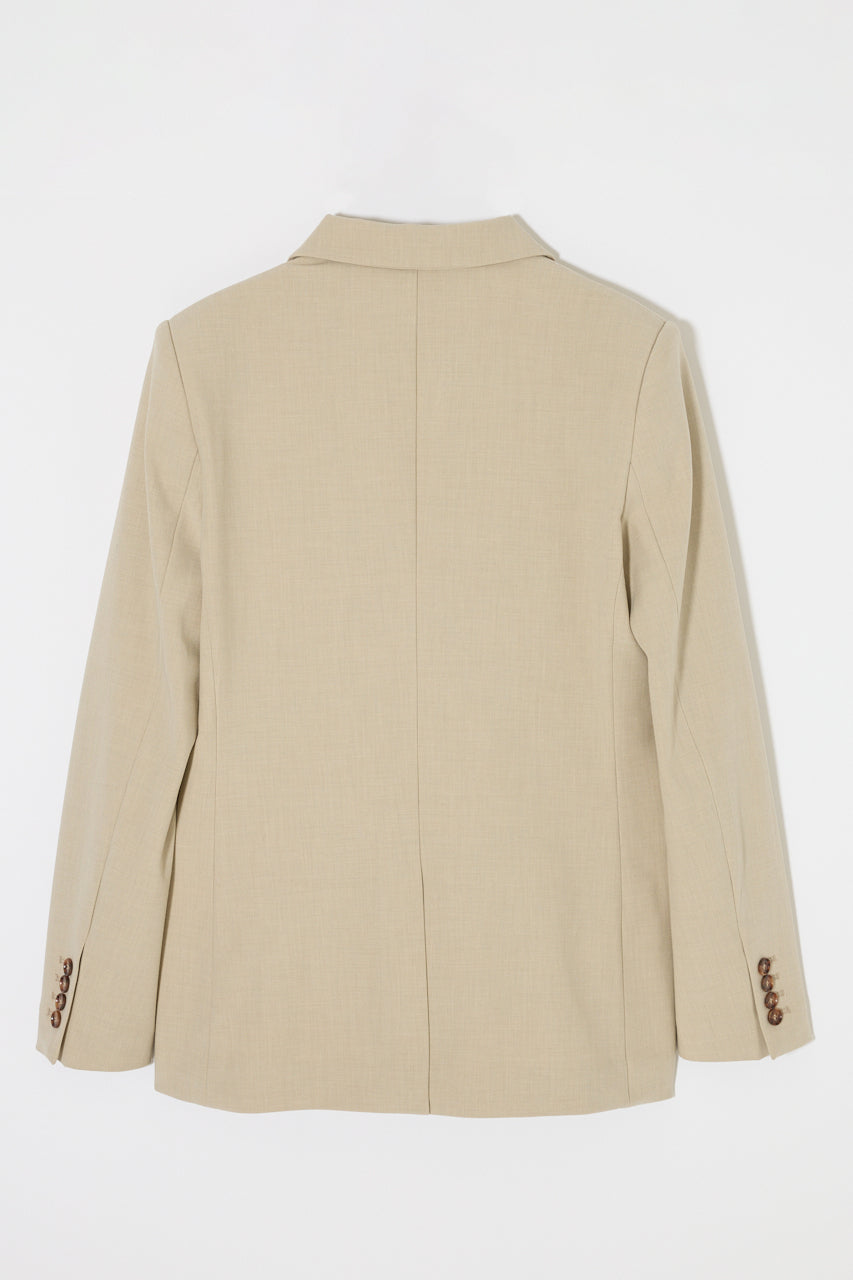 DOUBLE BREASTED JACKET Light Beige / 1 (S)
