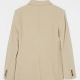 DOUBLE BREASTED JACKET Light Beige / 1 (S)