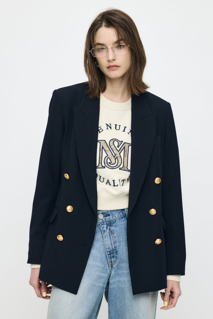 DOUBLE BREASTED JACKET Navy / 1 (S)