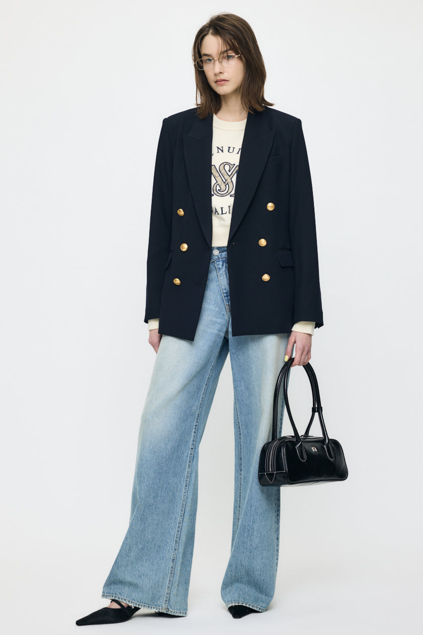 DOUBLE BREASTED JACKET Navy / 1 (S)