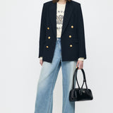 DOUBLE BREASTED JACKET Navy / 1 (S)