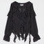 CHIFFON RUFFLE BLOUSE Multi Black / Free