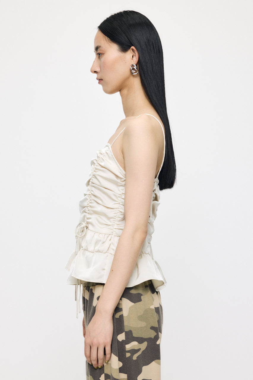 SATIN GATHER CAMI Ivory / Free