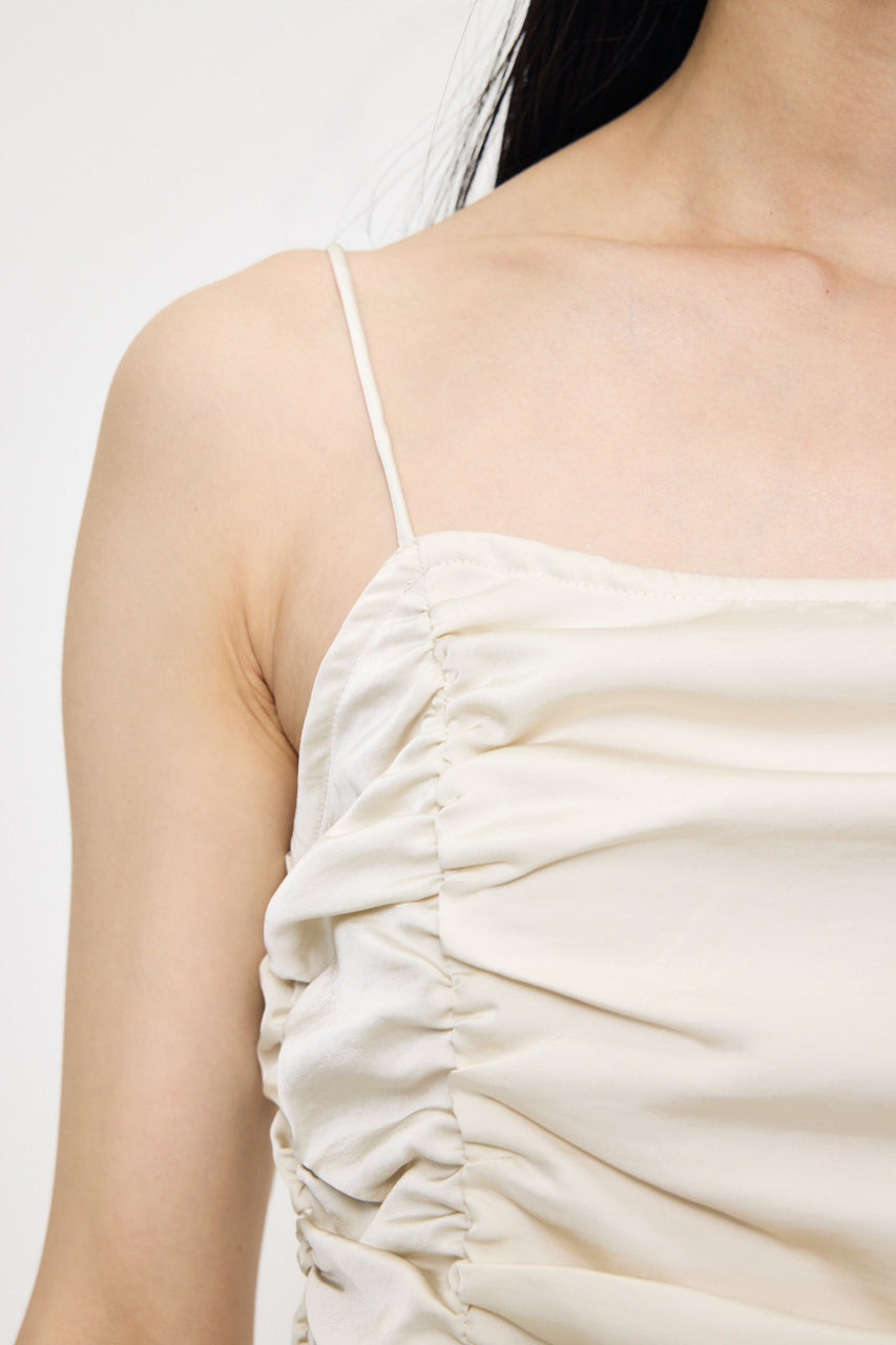 SATIN GATHER CAMI Ivory / Free
