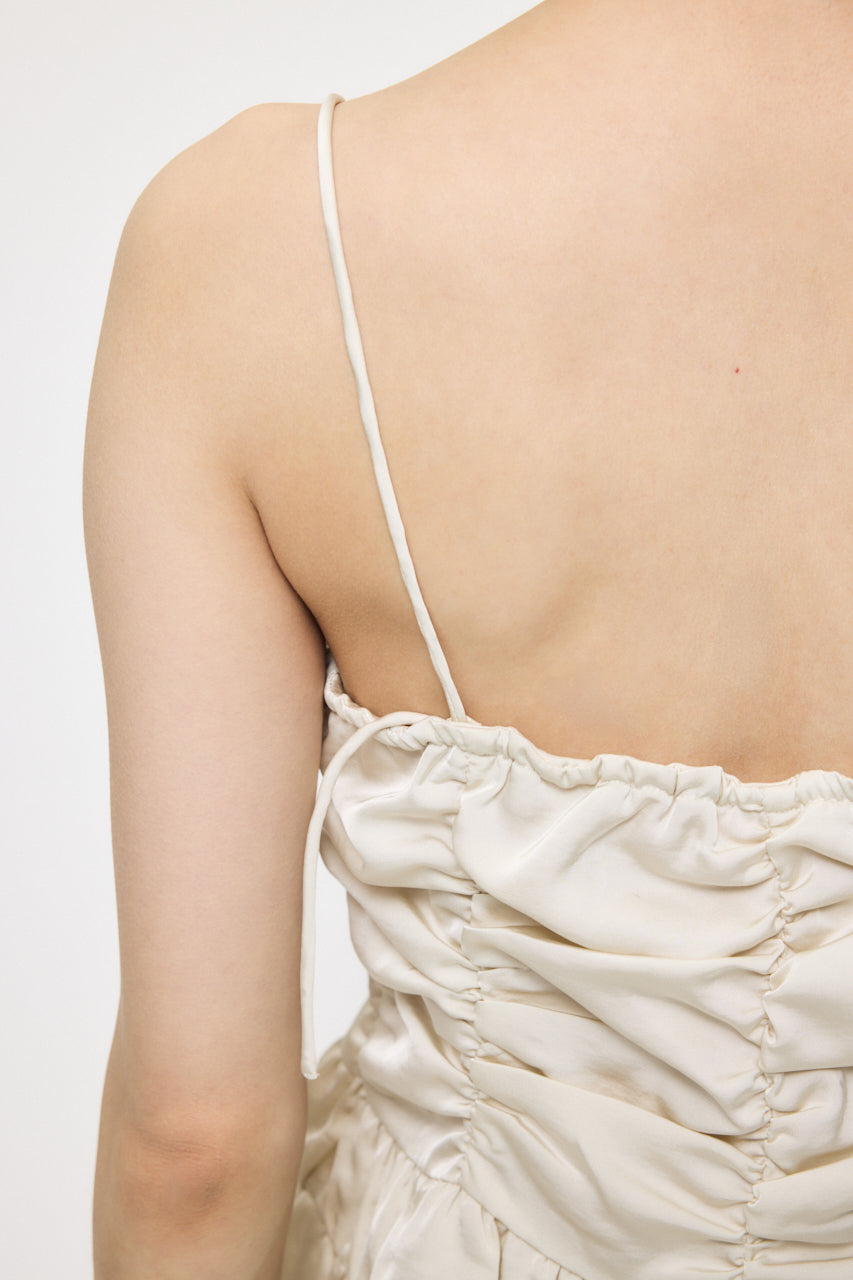 SATIN GATHER CAMI Ivory / Free