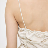 SATIN GATHER CAMI Ivory / Free