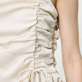 SATIN GATHER CAMI Ivory / Free