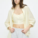 OVER SHIRT & BUISTIER SET Multi Yellow / Free
