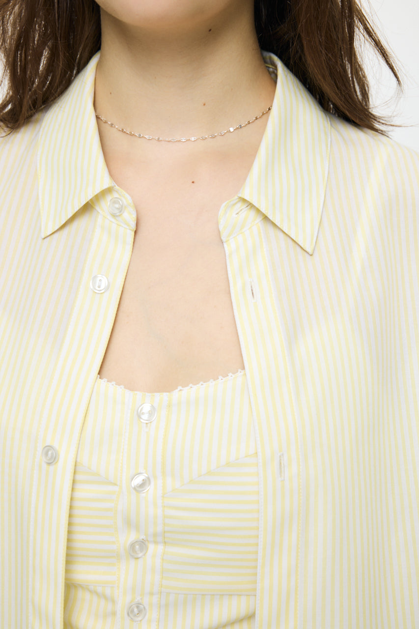 OVER SHIRT & BUISTIER SET Multi Yellow / Free