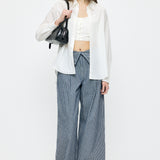 OVER SHIRT & BUISTIER SET Off White / Free